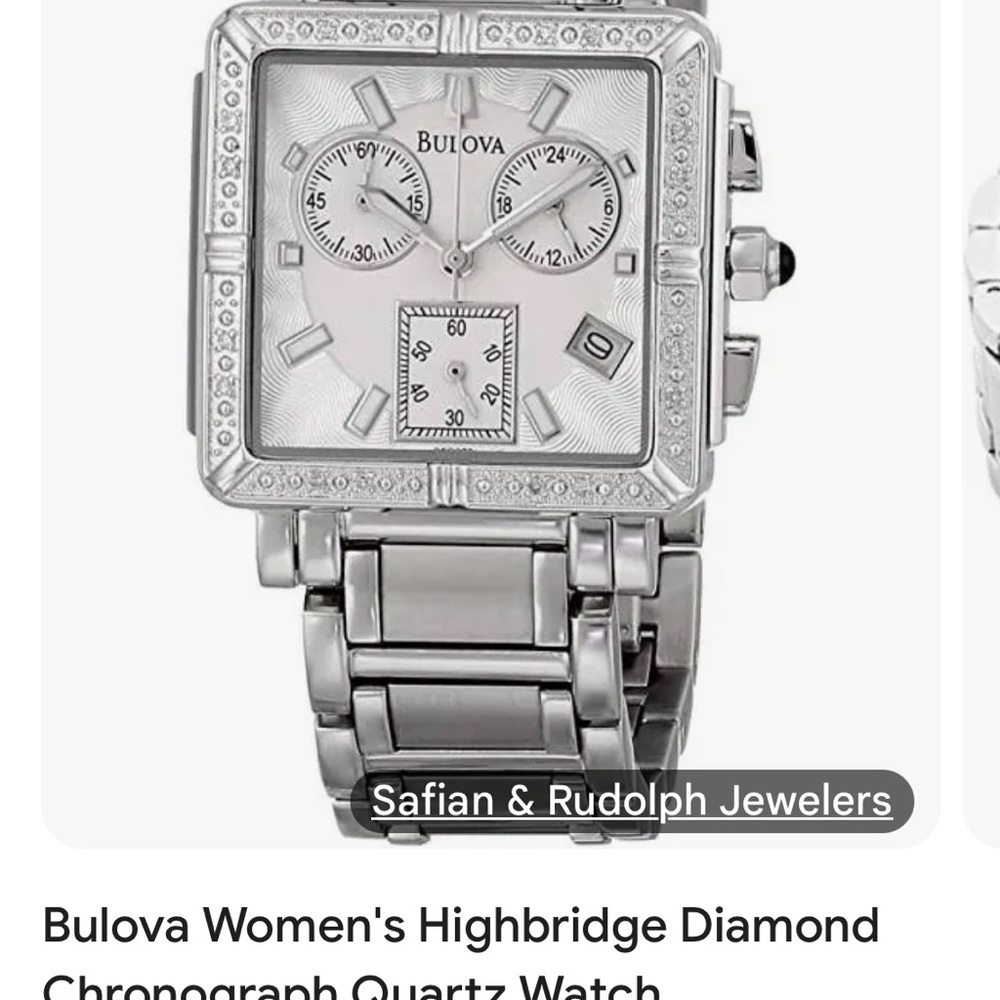 Bulova Silver Chronograph Watch - Picture 10 of 10